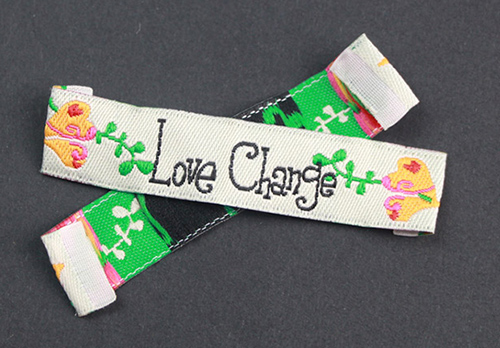 charm woven label